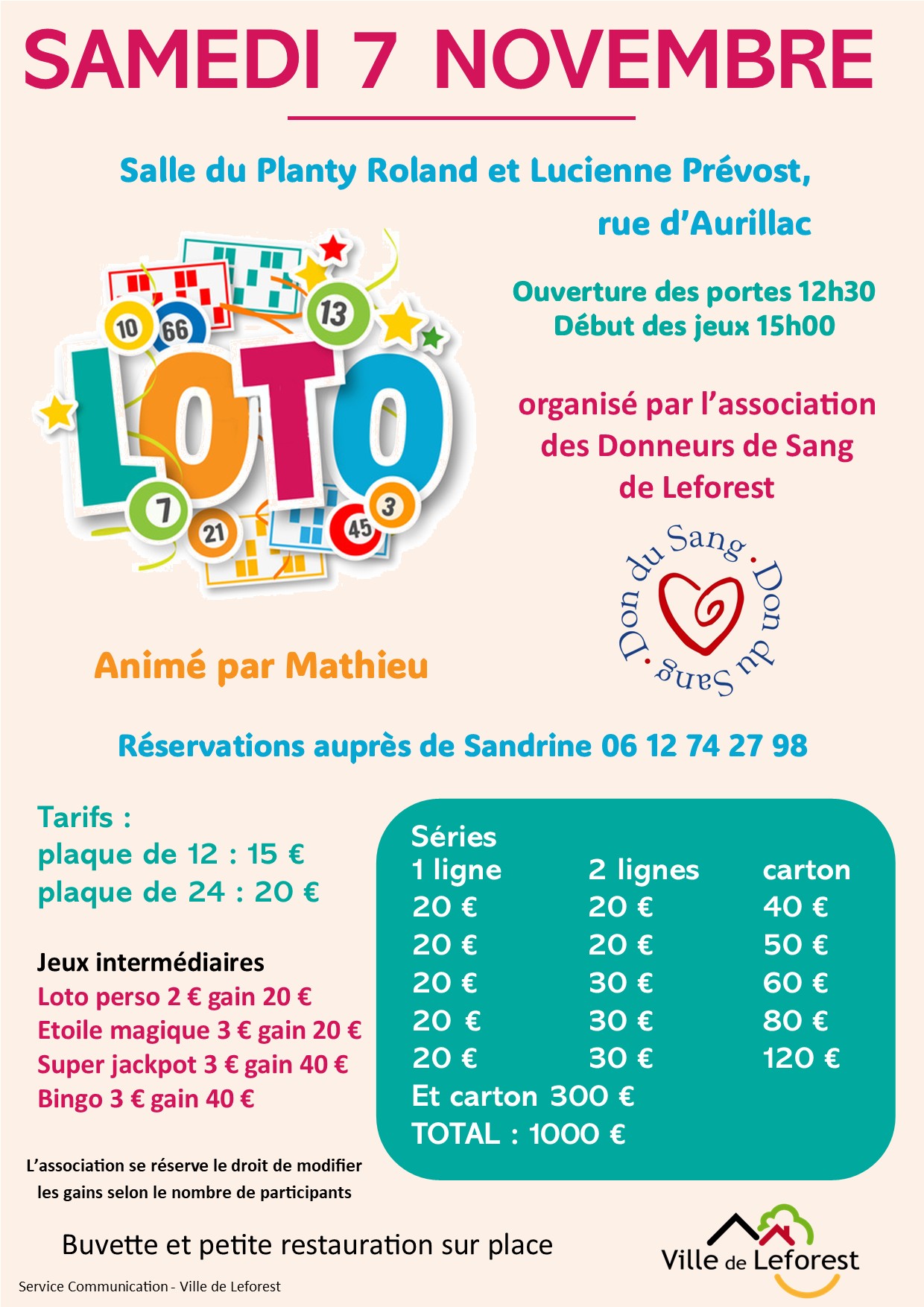 Loto des Donneurs de Sang