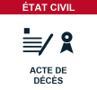ACCÈS EN 1 CLIC - Acte de décès