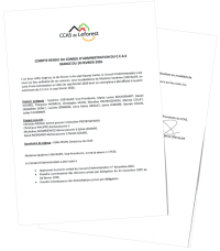 Compte rendu du CA du CCAS du 10 février 2026