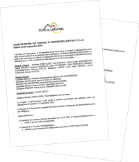 Compte rendu du CA du CCAS du 20 septembre 2024
