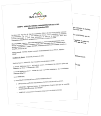 Compte rendu du CA du CCAS du 22 septembre 2025