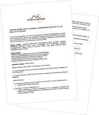 Compte rendu du CA du CCAS du 27 juin 2024