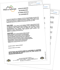 Délibérations du conseil du 17 décembre 2024