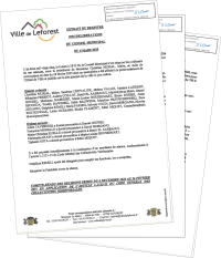 Délibérations du conseil du 6 mars 2025