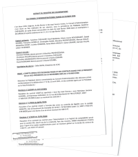 Extrait du registre des délibérations du Conseil d'Administration du CCAS du 10 février 2026