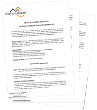 Extrait du registre des délibérations du Conseil d'Administration du CCAS du 1er décembre 2025