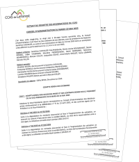 Extrait du registre des délibérations du Conseil d'Administration du CCAS du 20 mai 2025