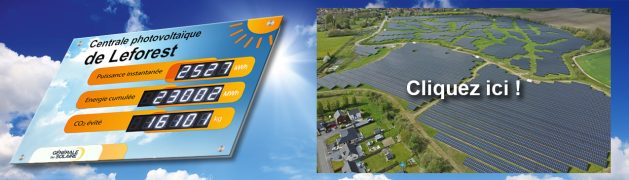 compteur centrale photovoltaïque Leforest